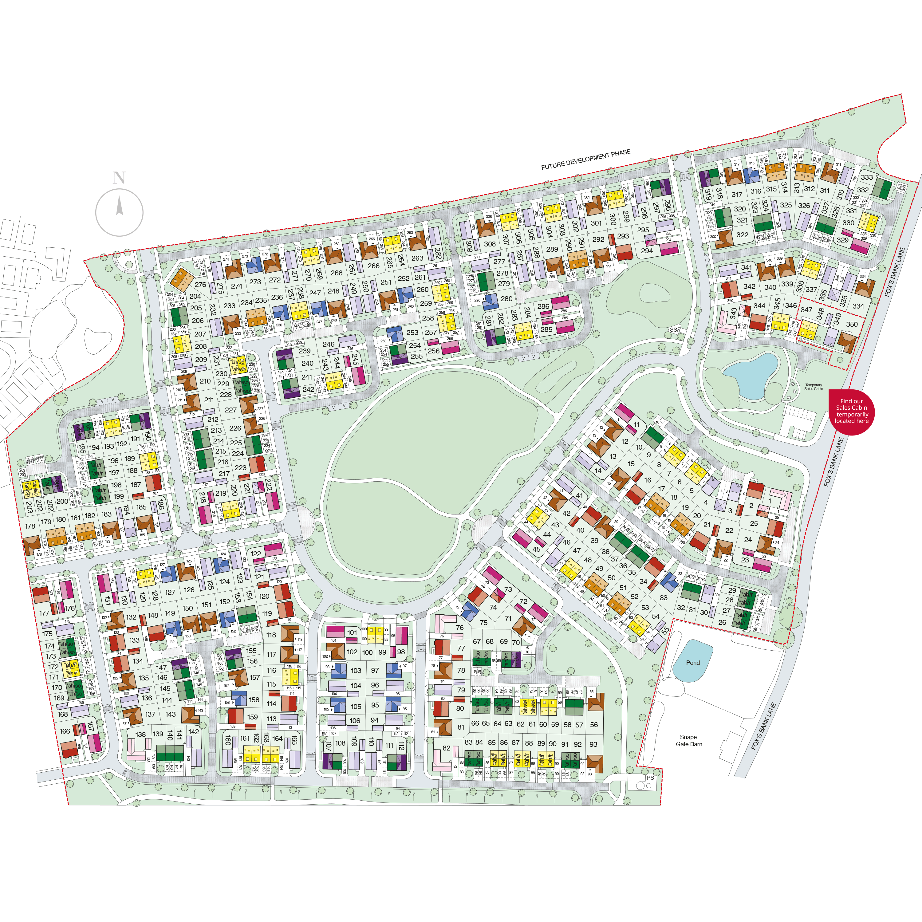 Fox Wood Garden Village - Site plan