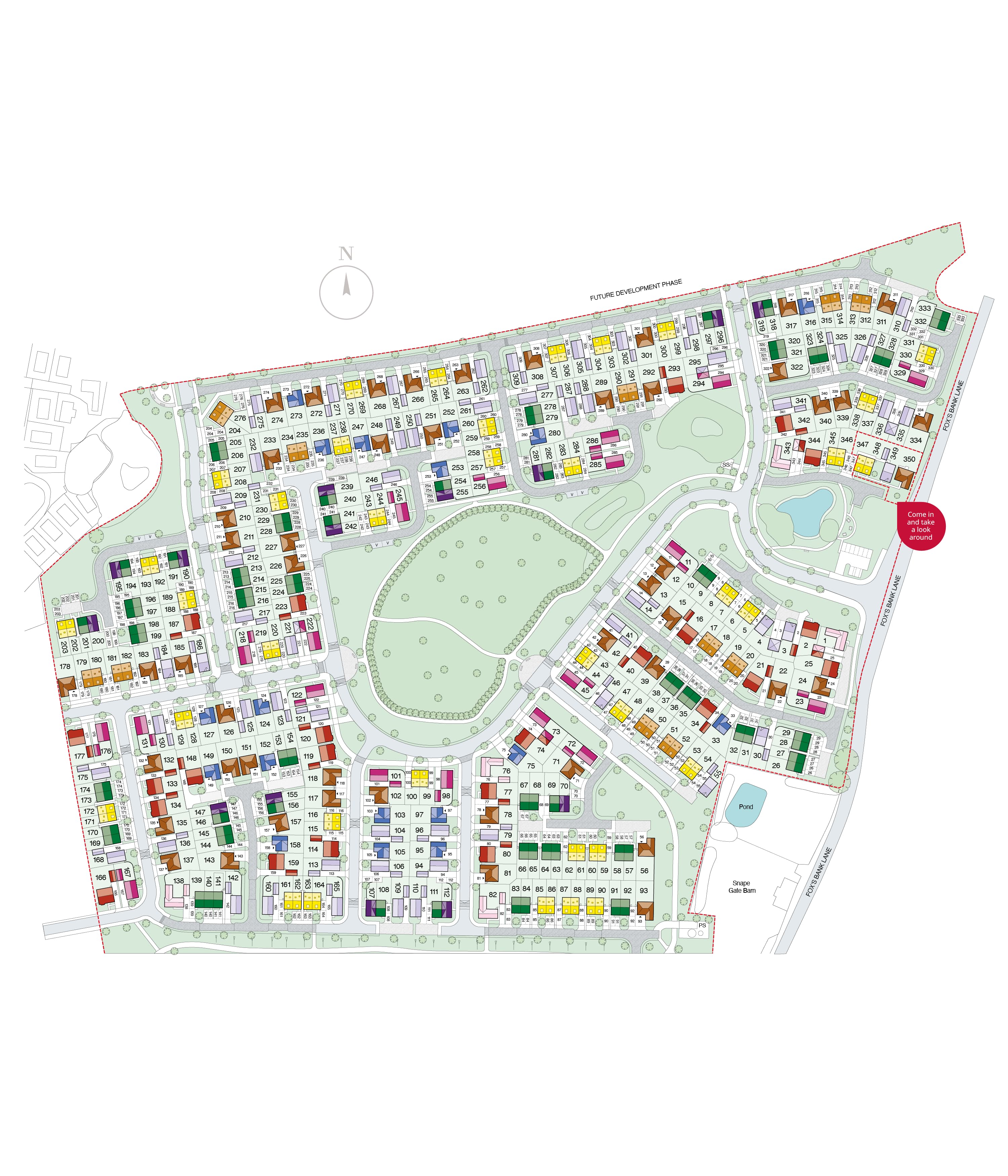 Fox Wood Garden Village Siteplan
