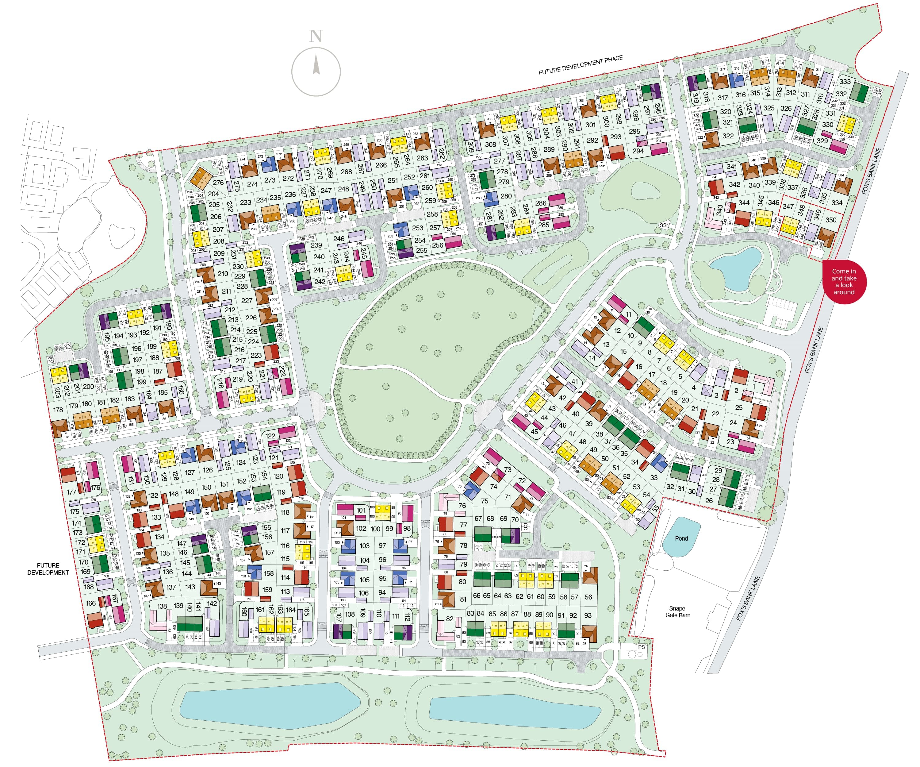 Fox Wood Site Map