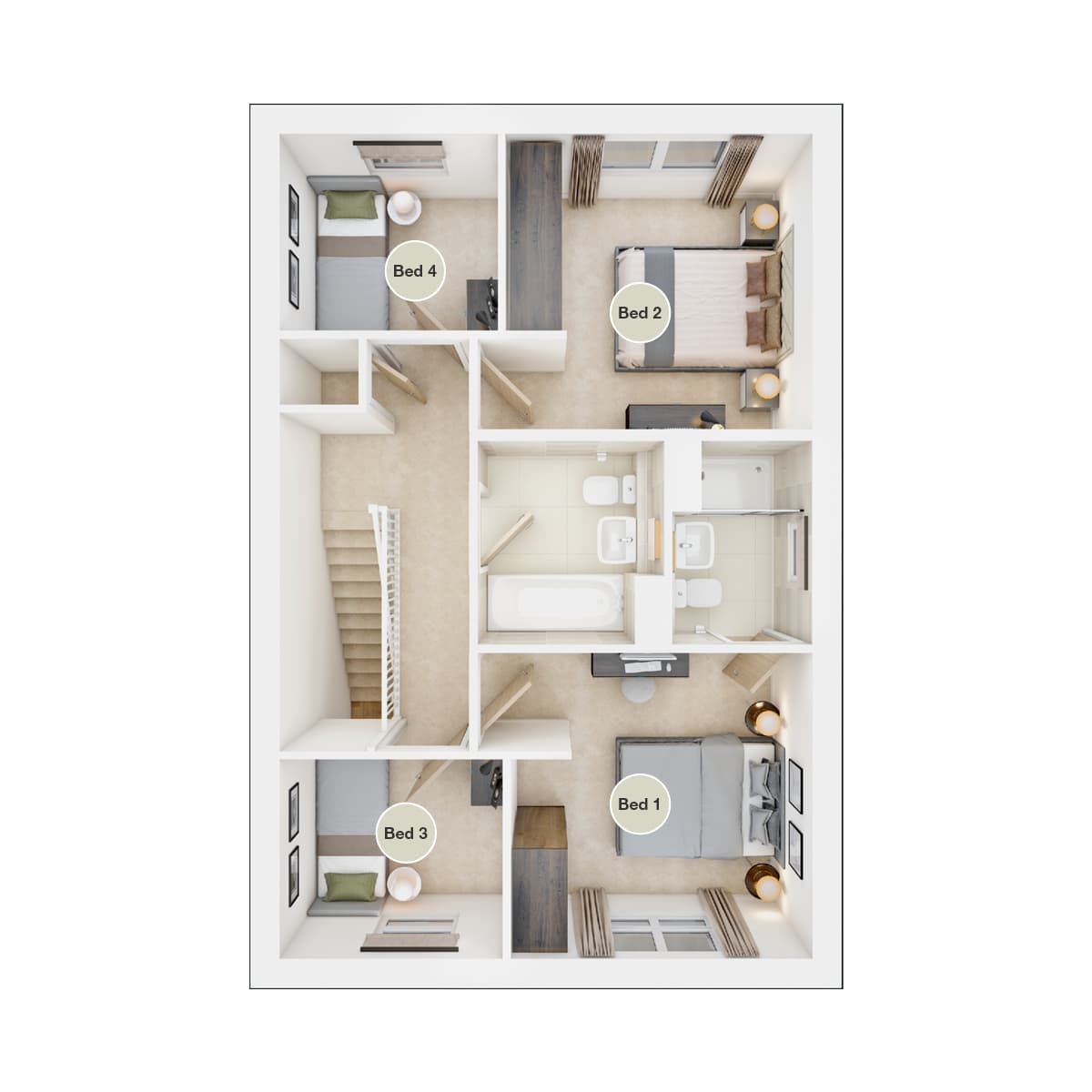 First  floor of the Ayleford