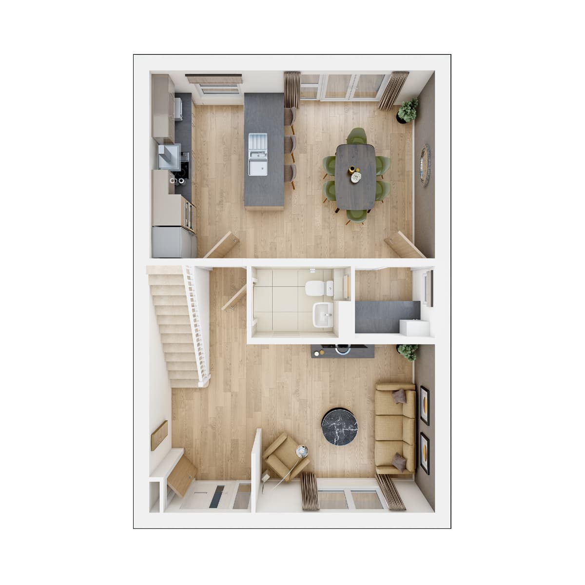 Ground floor of the Ayleford