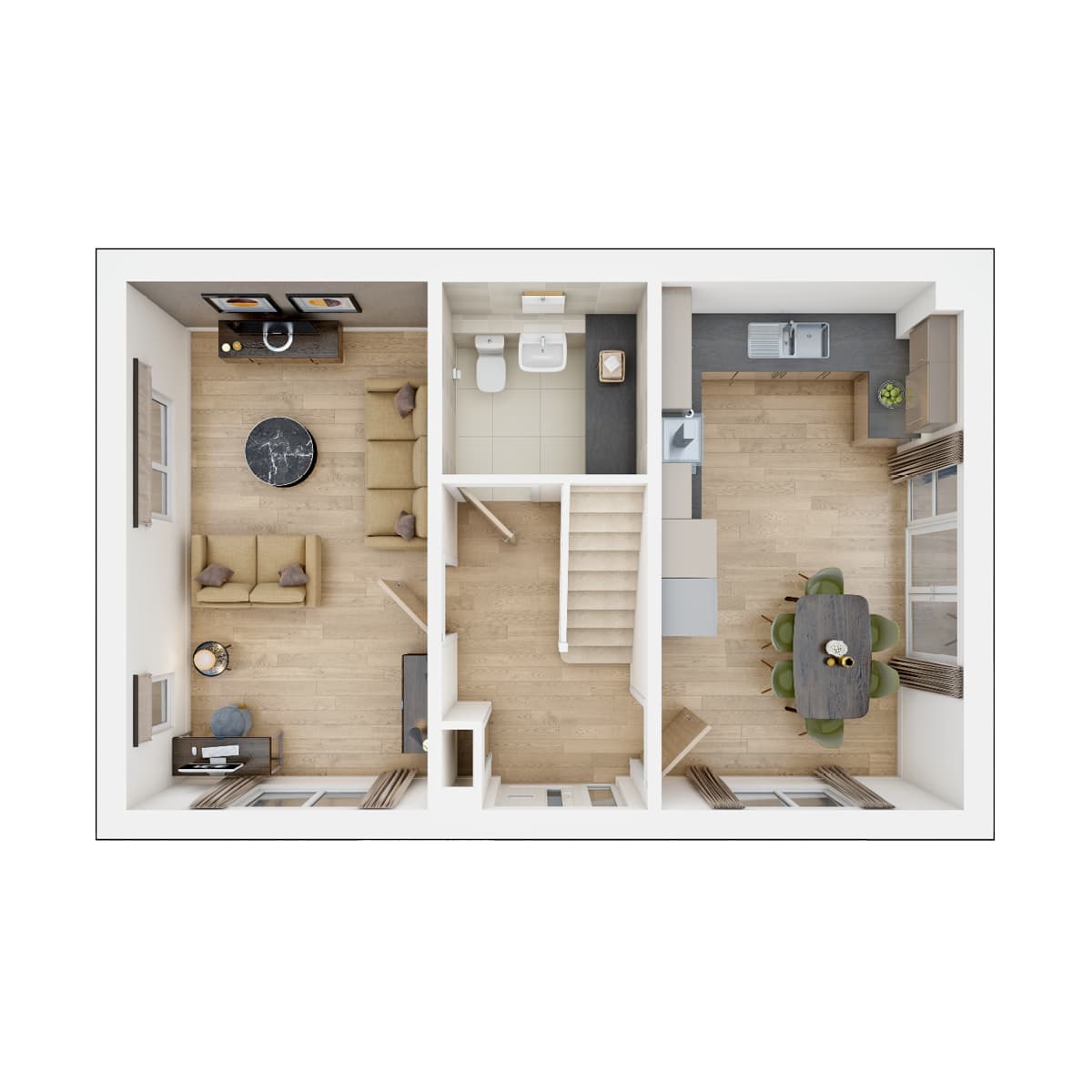 Ground floor of the Aynesdale