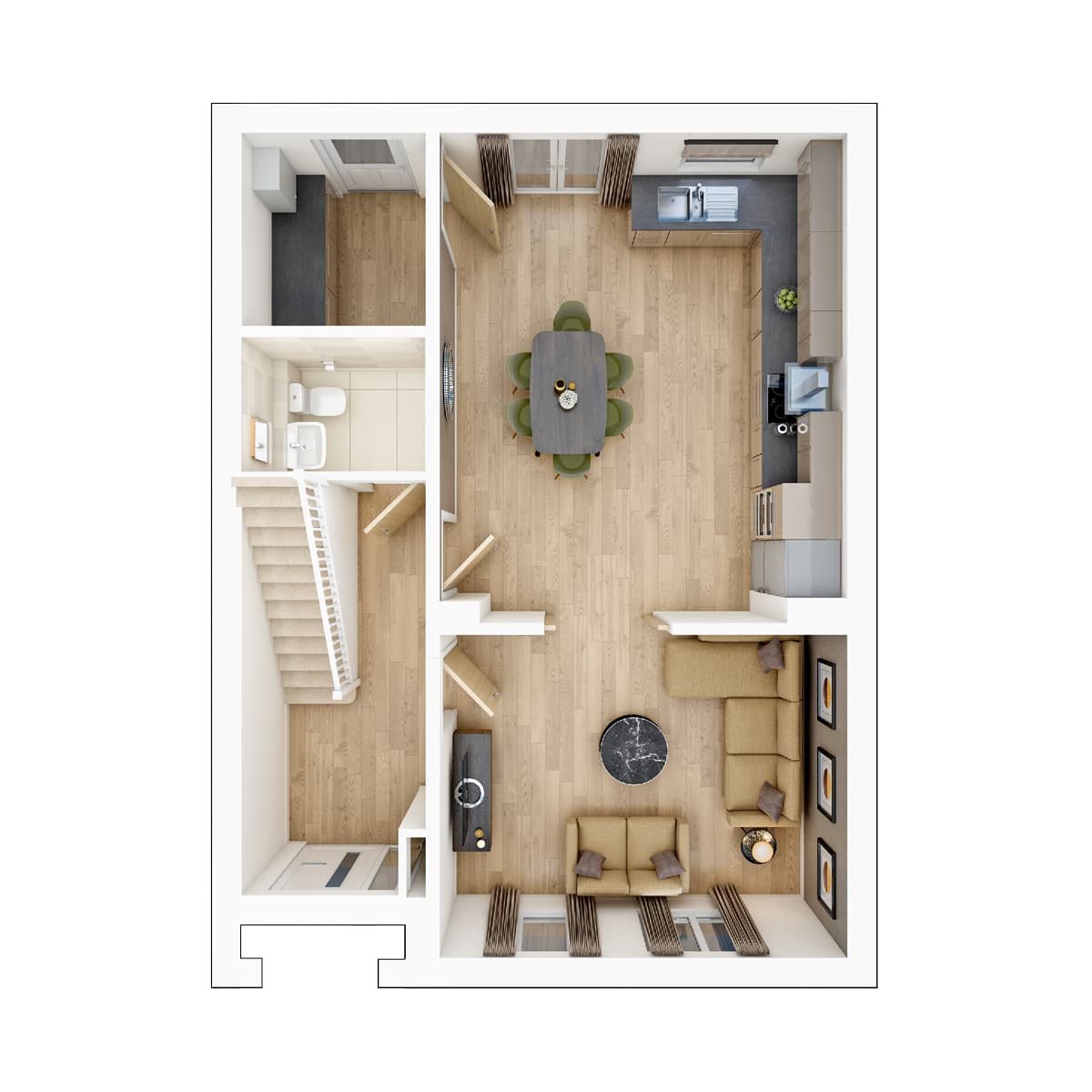 Ground floor of the Bittesford