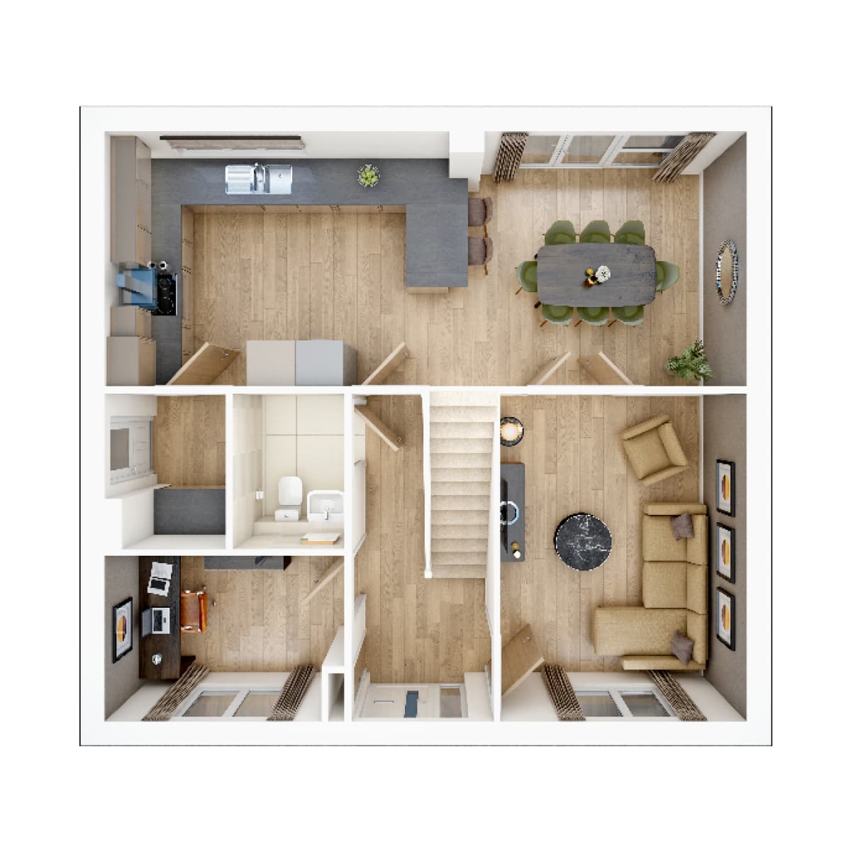 Ground floor of the Rightford