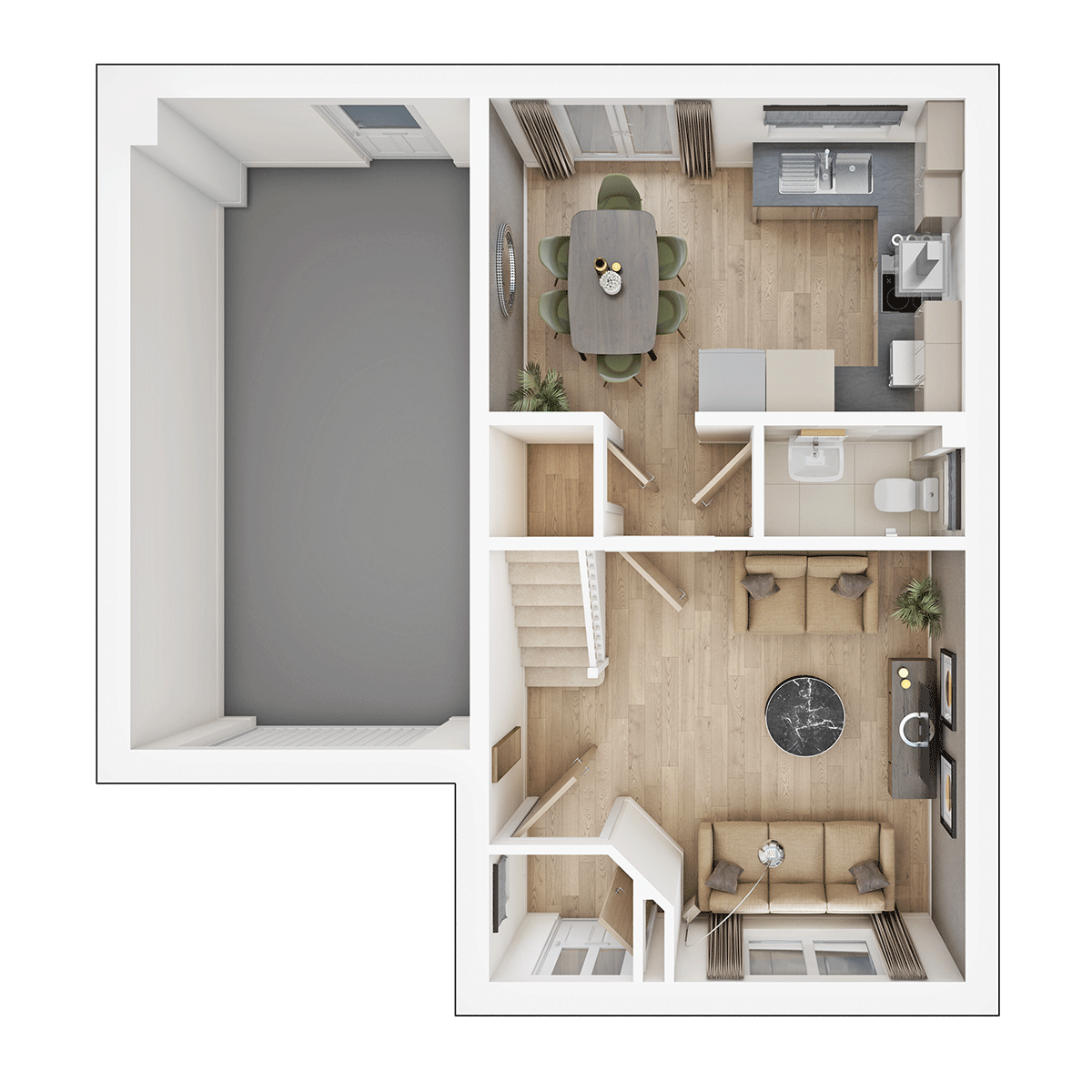 The Amersham Ground Floor plan