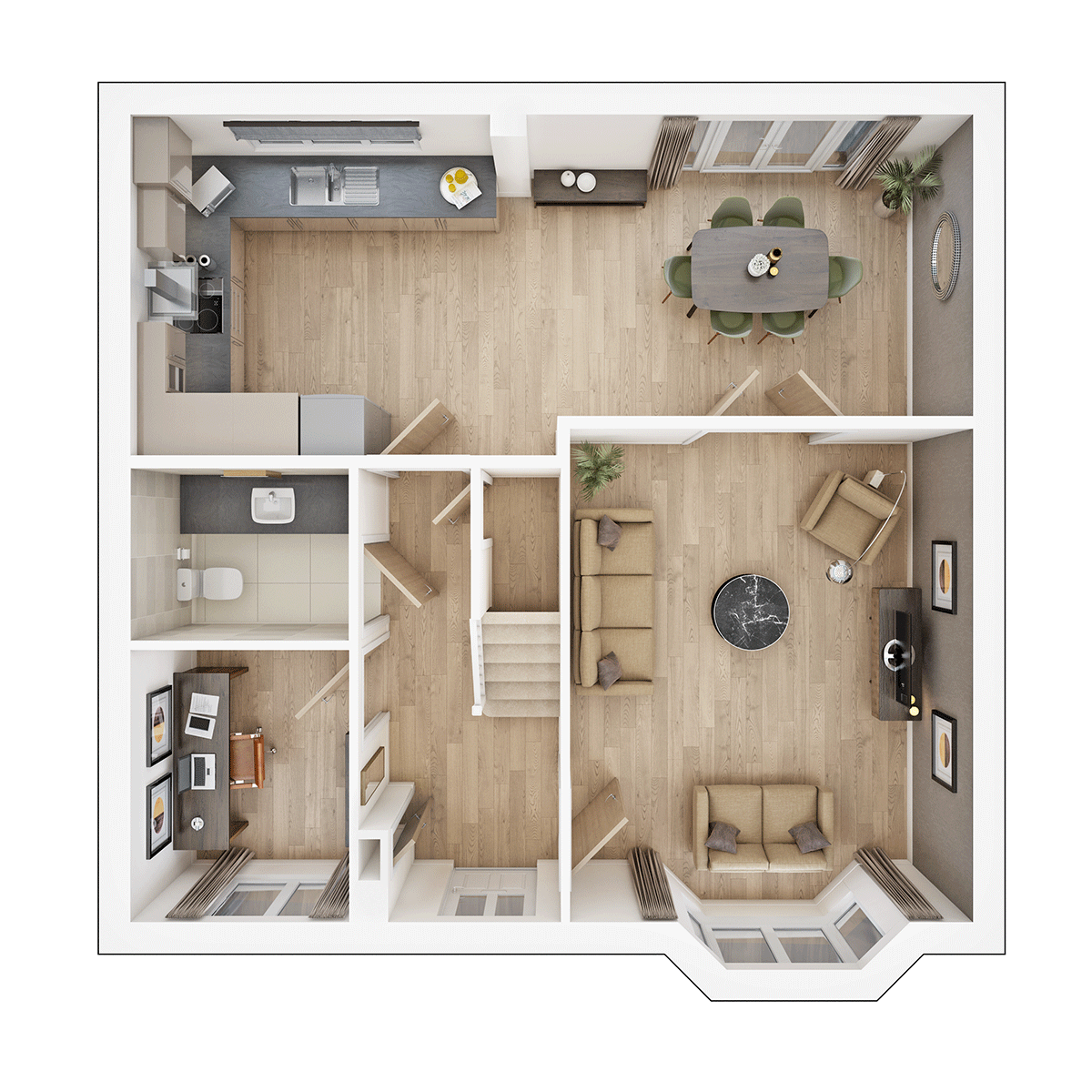The Manford Ground Floor plan