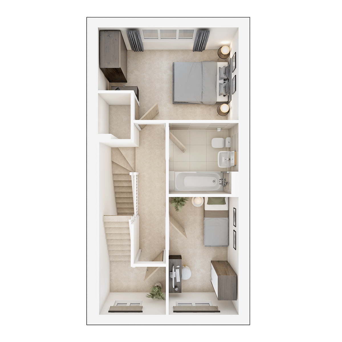 The Braxton First Floor plan