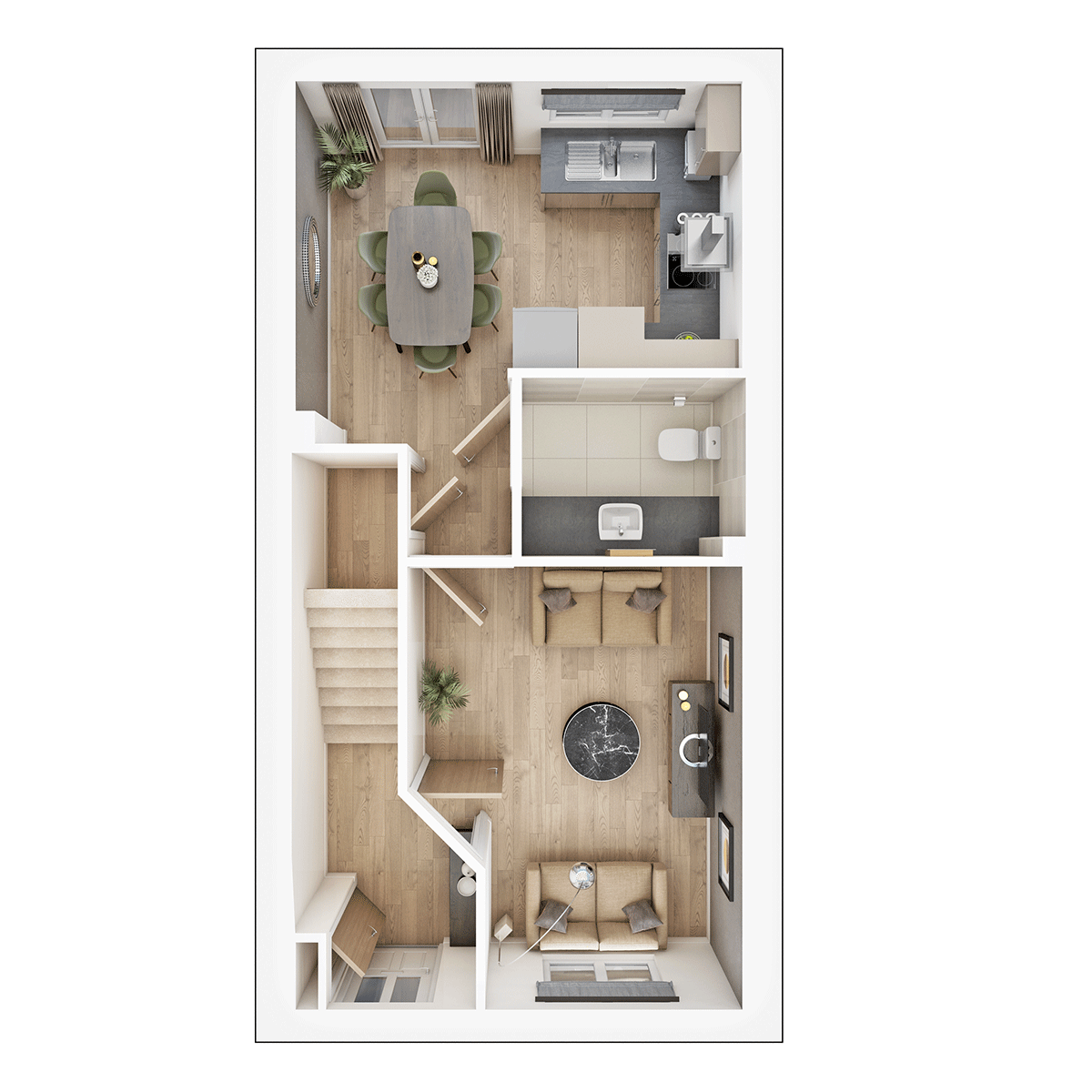The Braxton Ground Floor plan