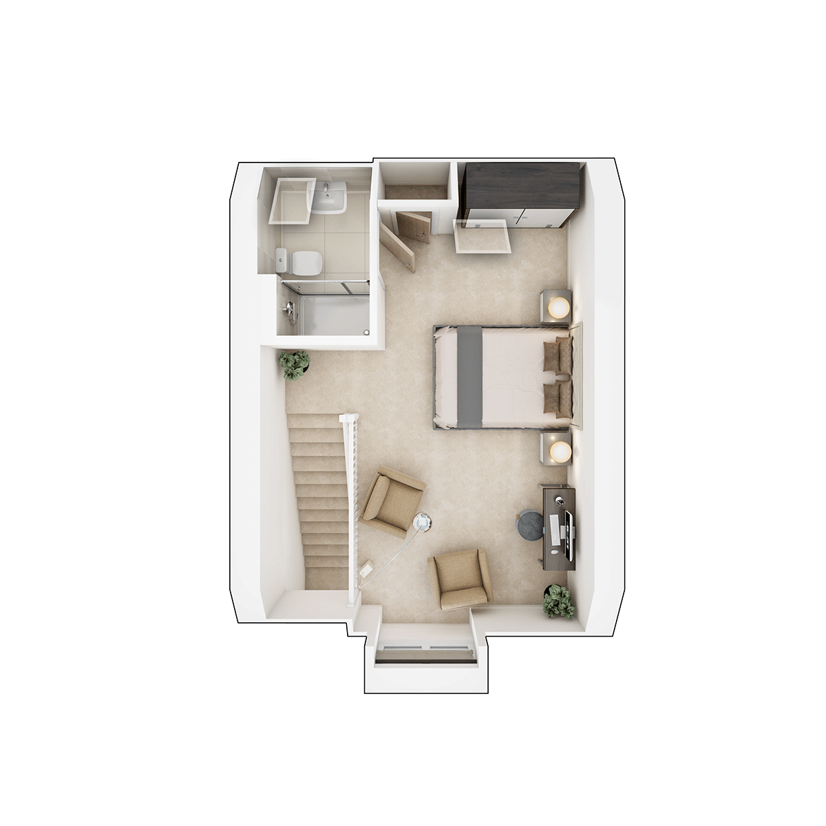 The Braxton Second Floor plan