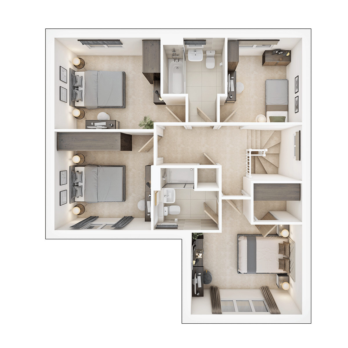The Coltham First Floor plan