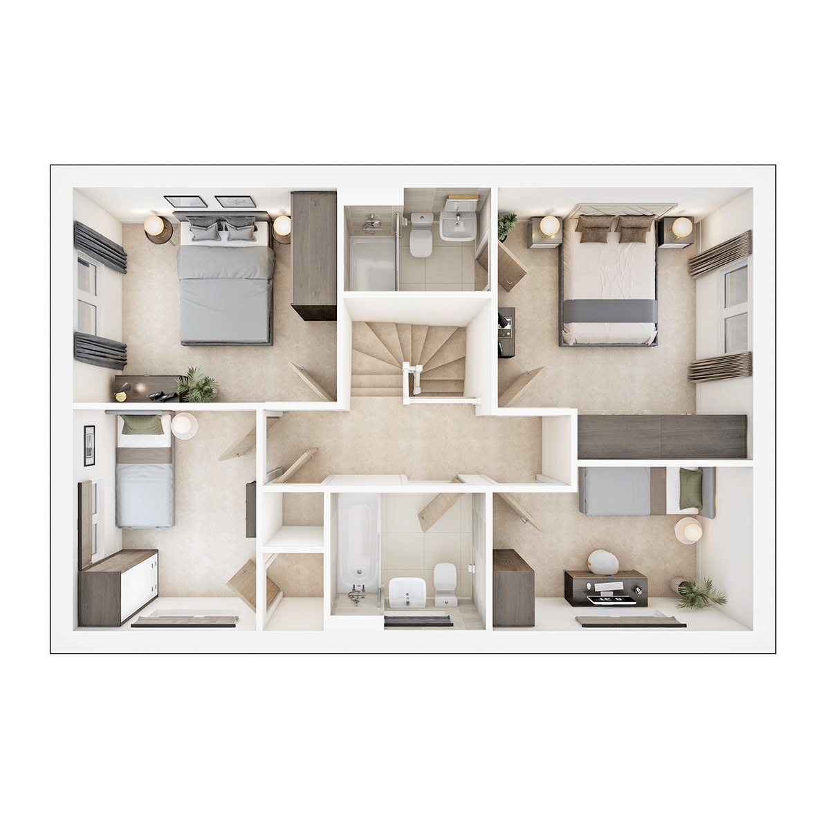 The Trusdale First Floor plan
