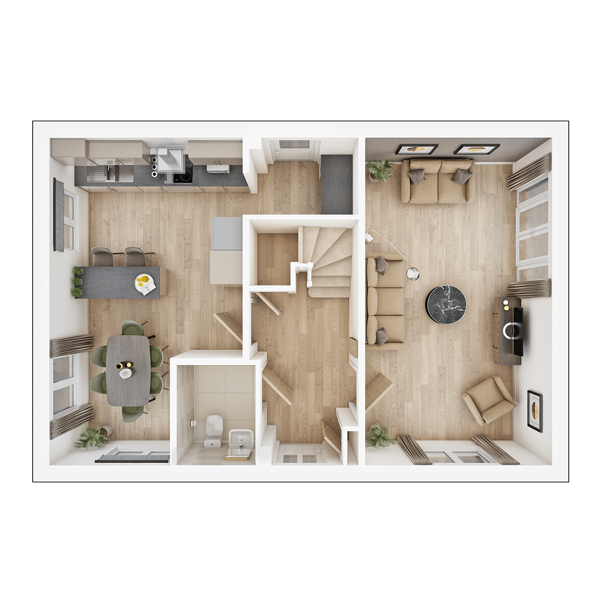 The Trusdale Ground Floor plan