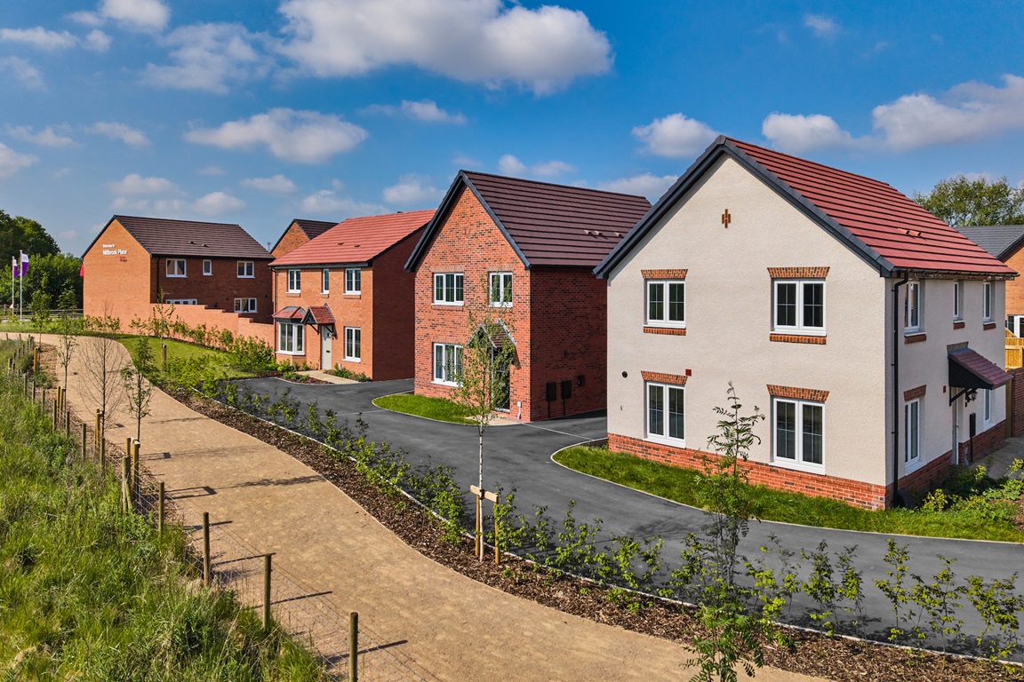 A street scene view at Millbrook Place