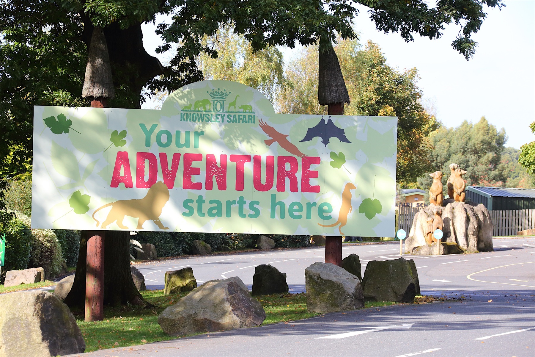 Knowsley Safari Park is just 0.3 miles away