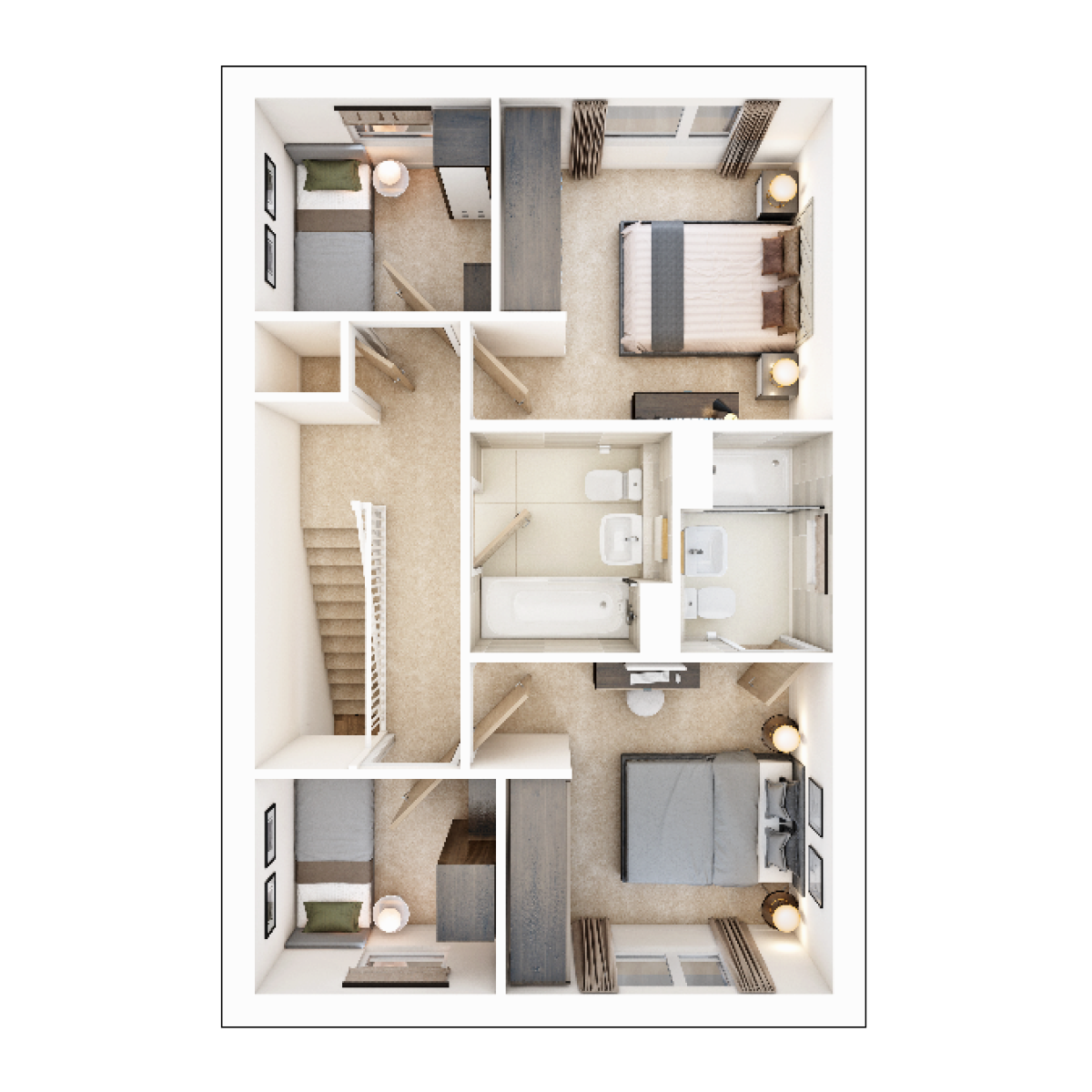 First Floor plan of The Ayleford