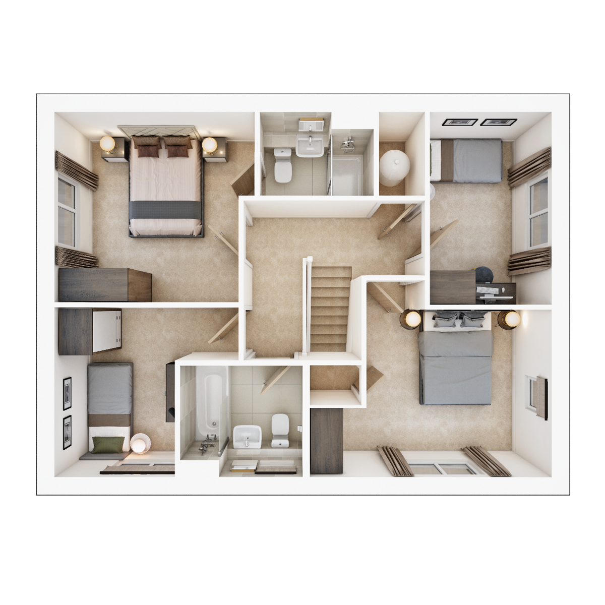 First Floor plan of The Plumdale