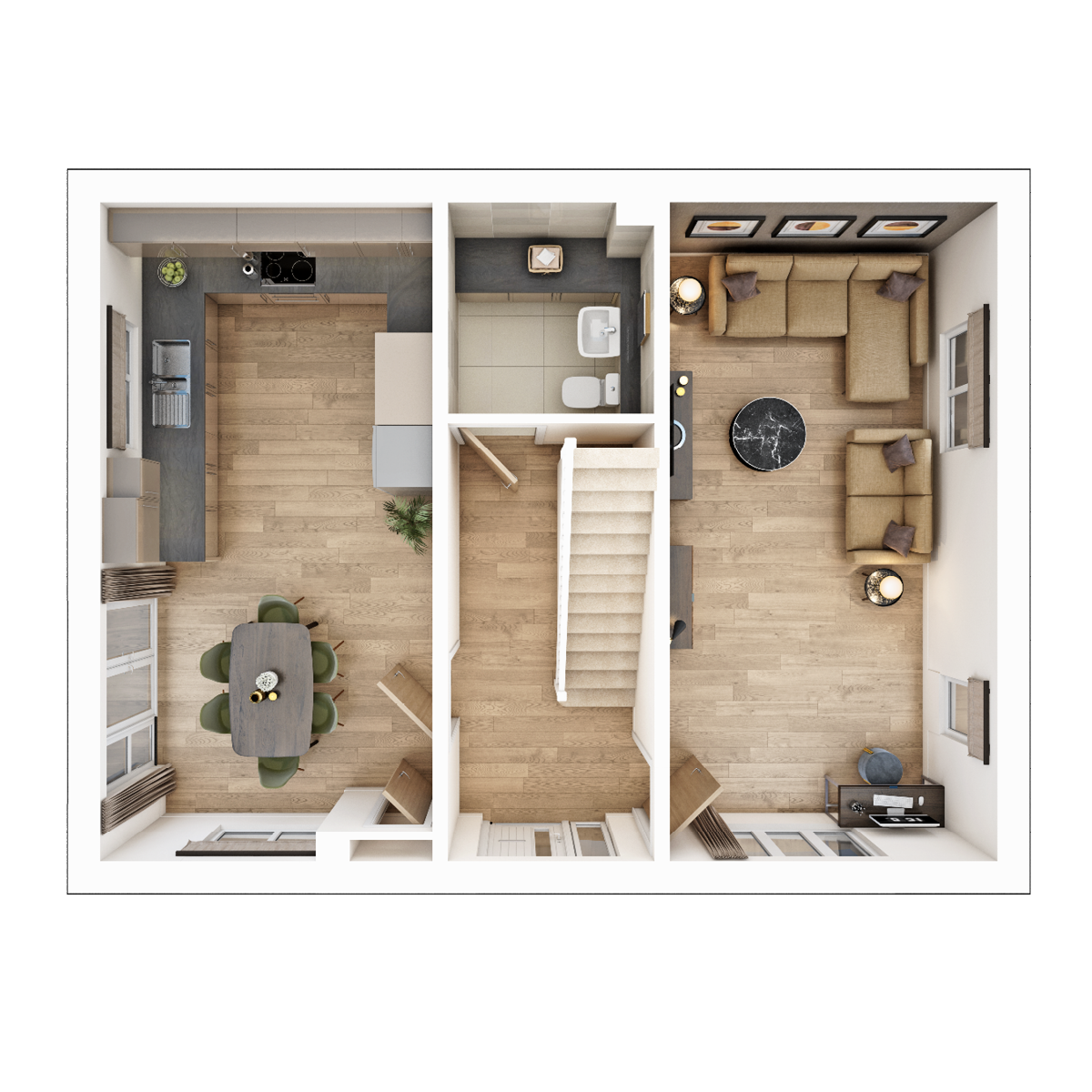 Ground Floor plan of The Plumdale