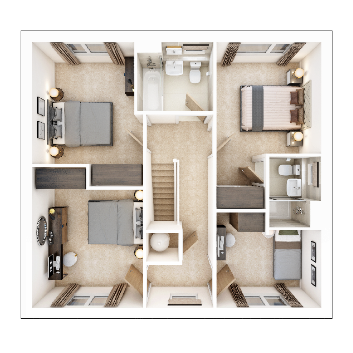 First Floor plan of The Rightford
