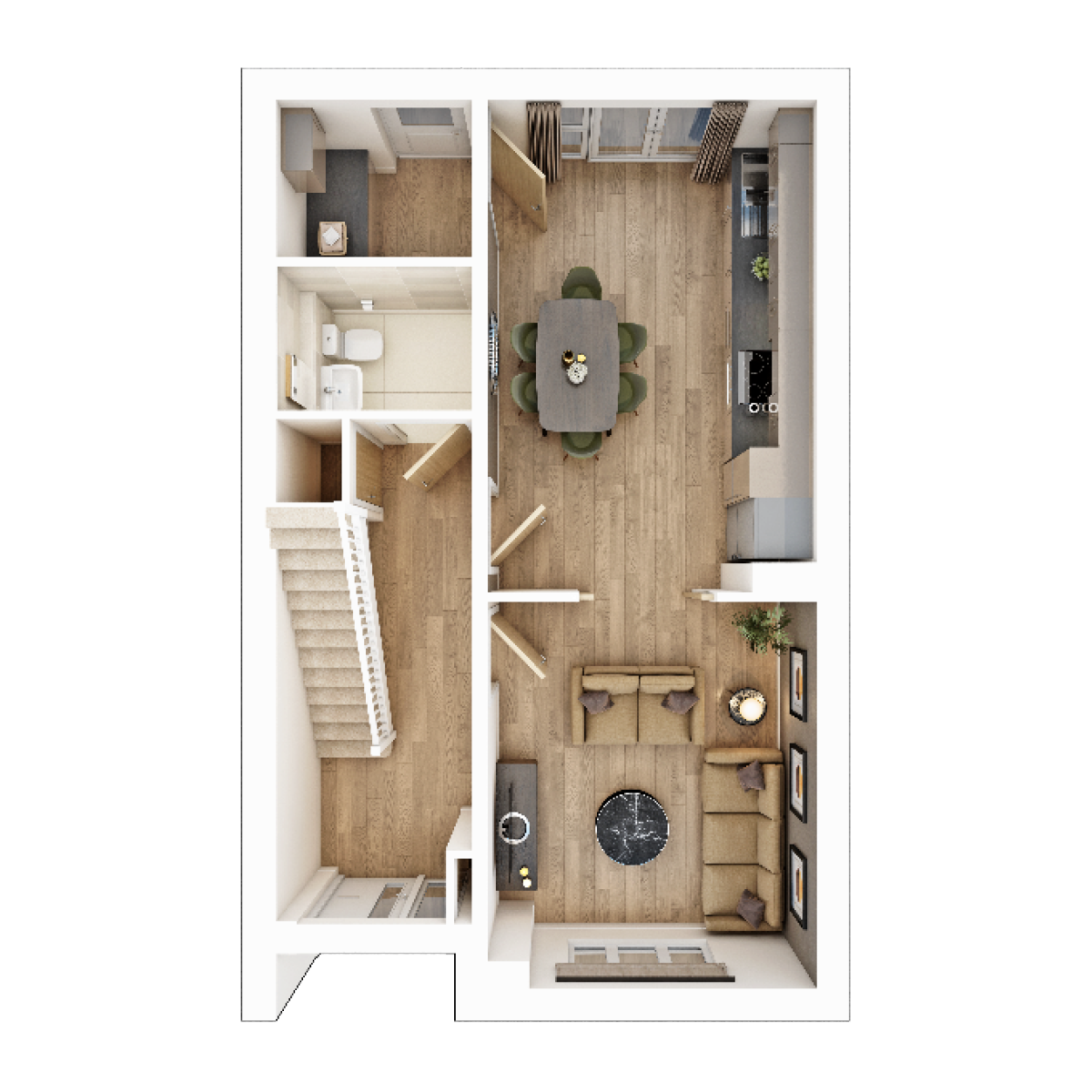 Ground Floor plan of The Tetford