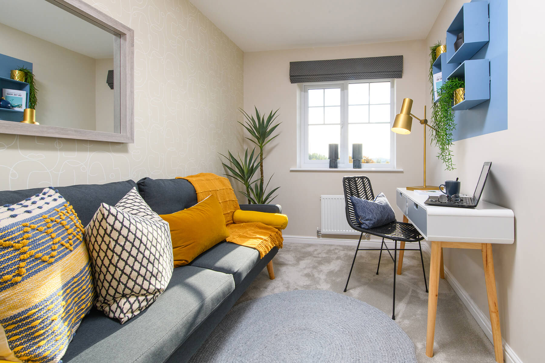 Smaller guest bedroom/home office