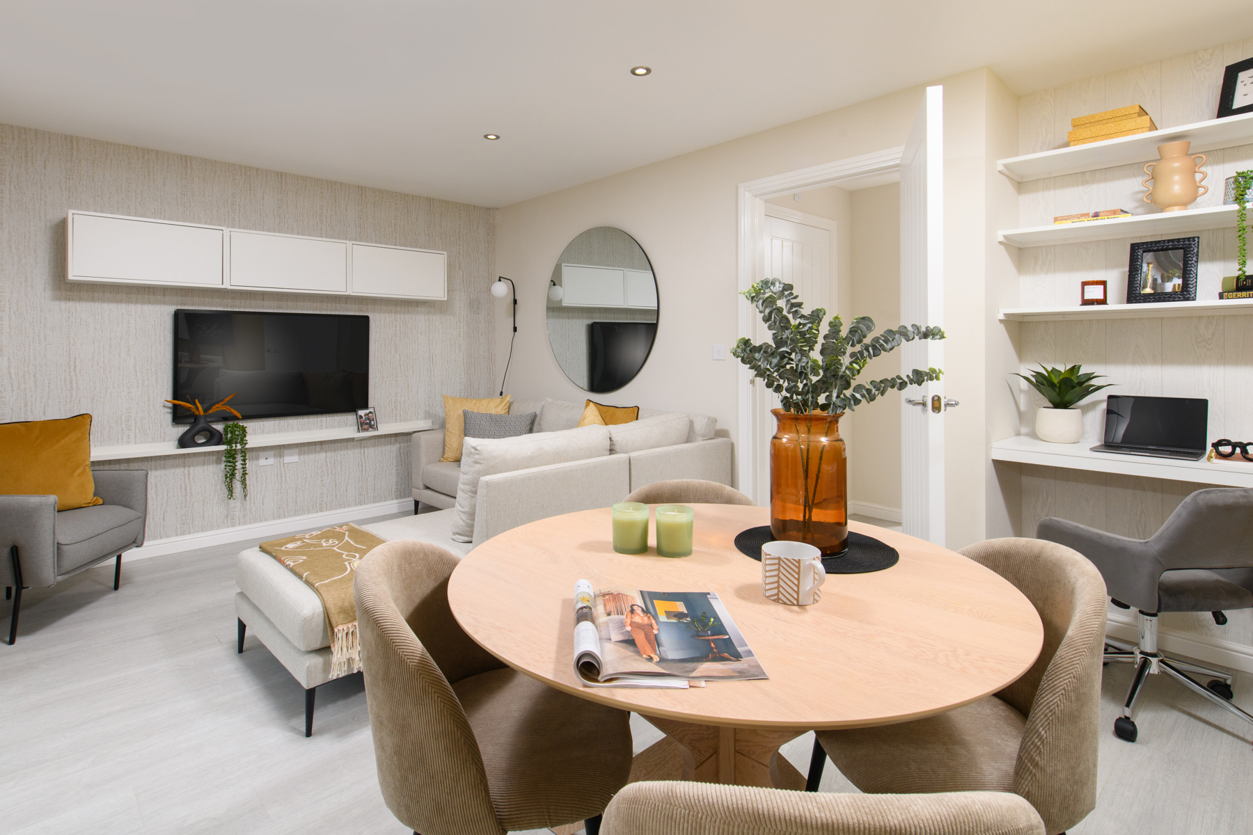 The Colton living room