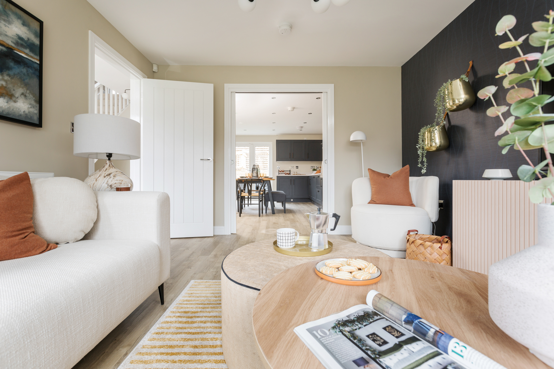 Extend the lounge into the kitchen/diner with sliding doors