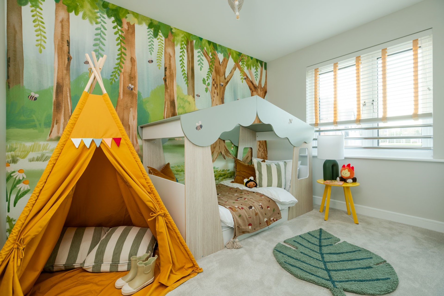 A single bedroom, ideal for a child