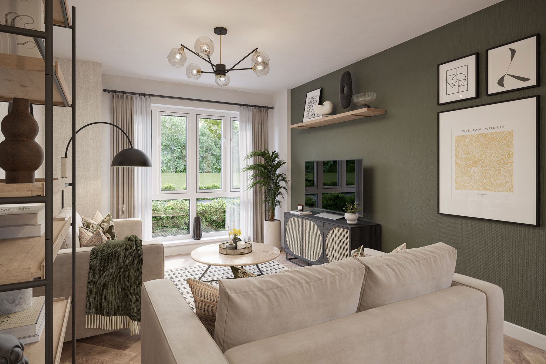 Light and airy space to relax