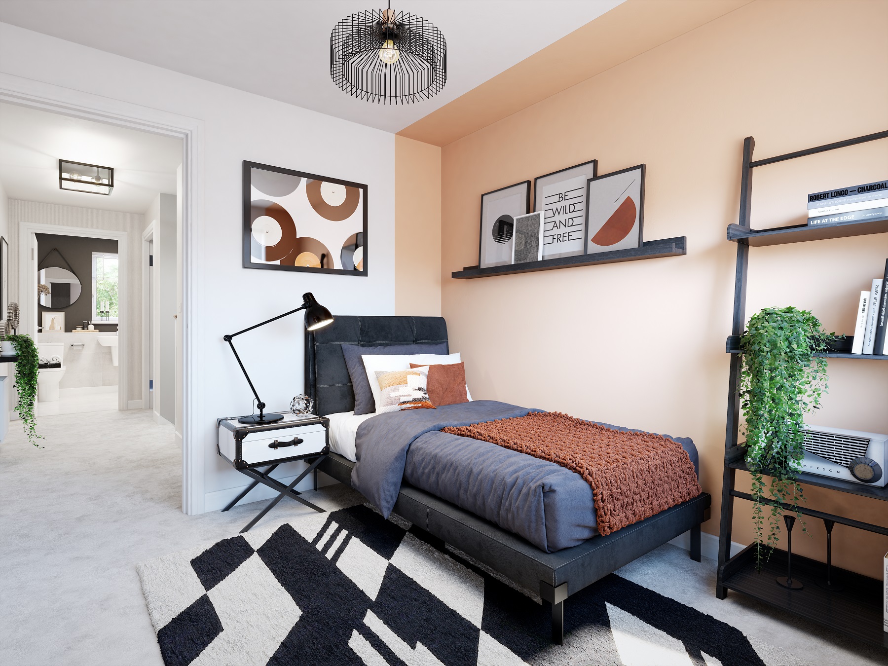 Whilst bedroom 3 is a perfect space for a child's room or study