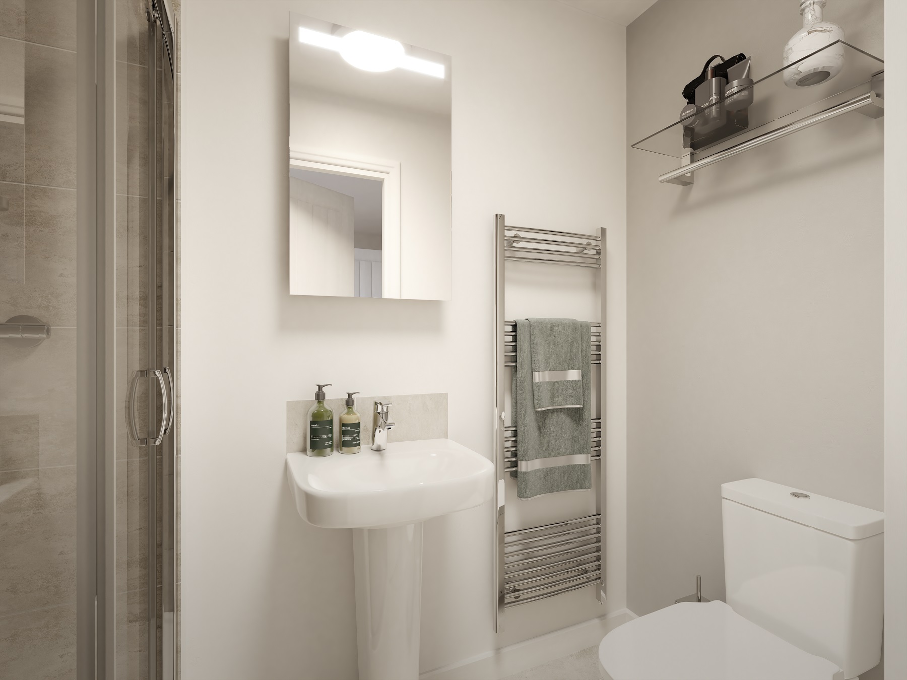 The main bedroom features an en suite for added luxury