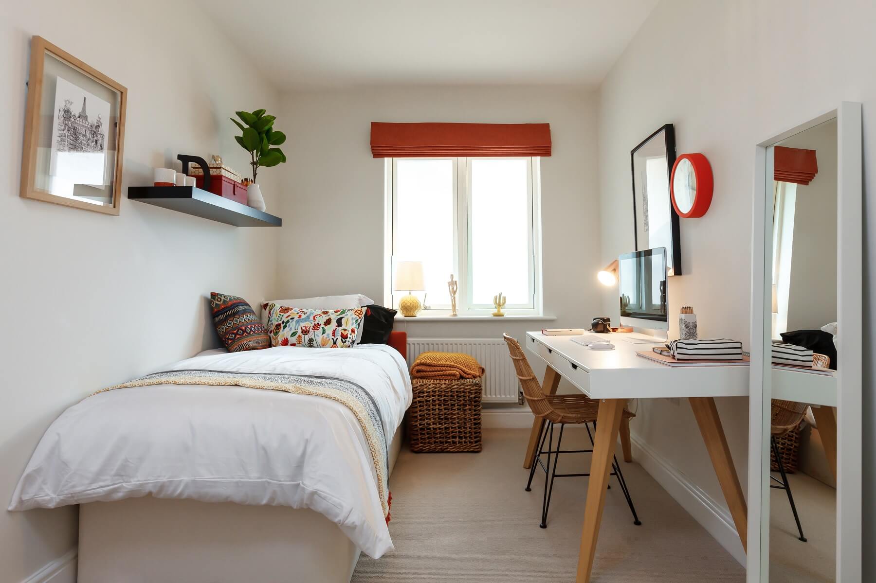 Bedroom 2 is a good sized room ideal for guests or a home office