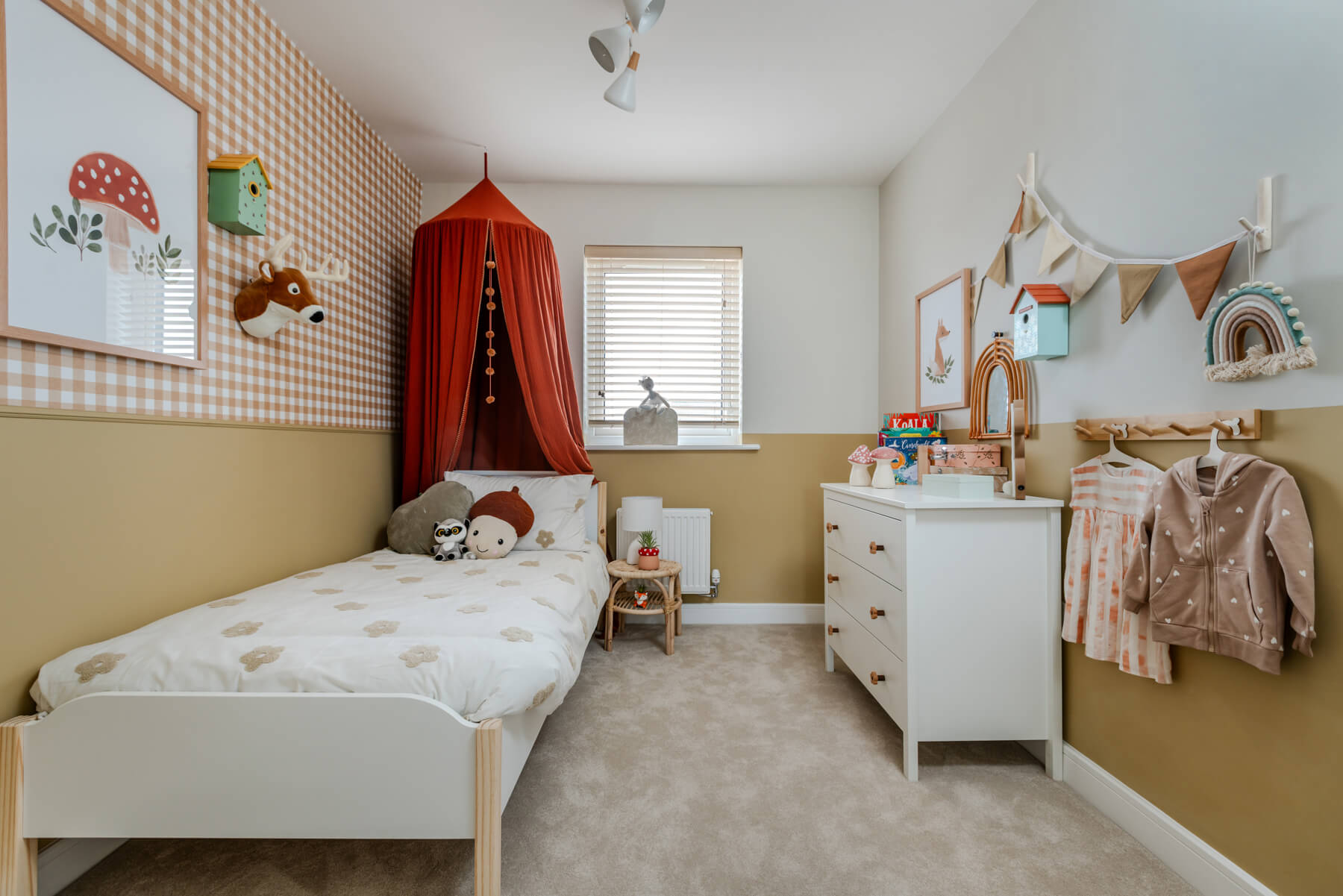 Bedroom 3 is well-suited to a child or home office
