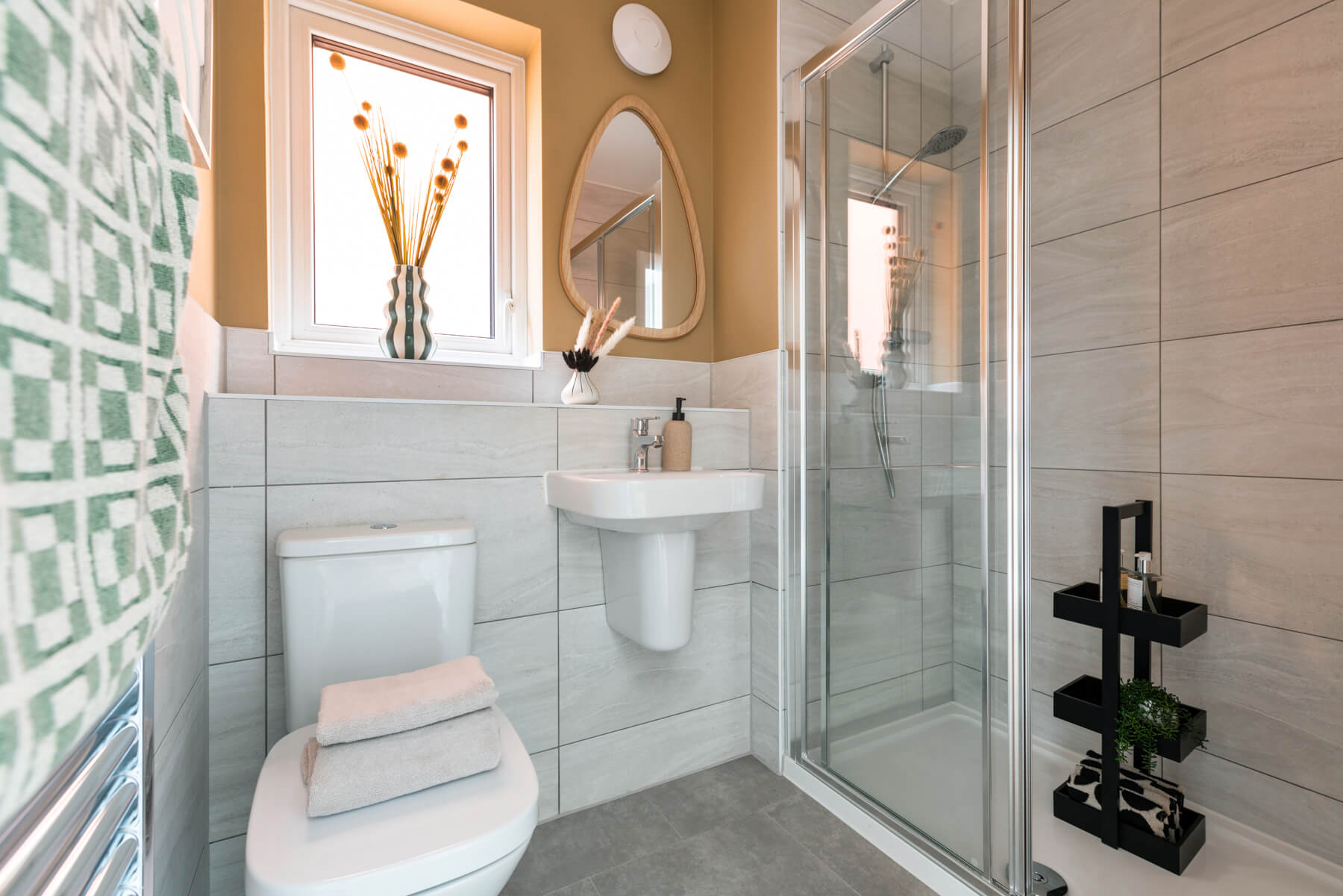 A modern en suite shower room