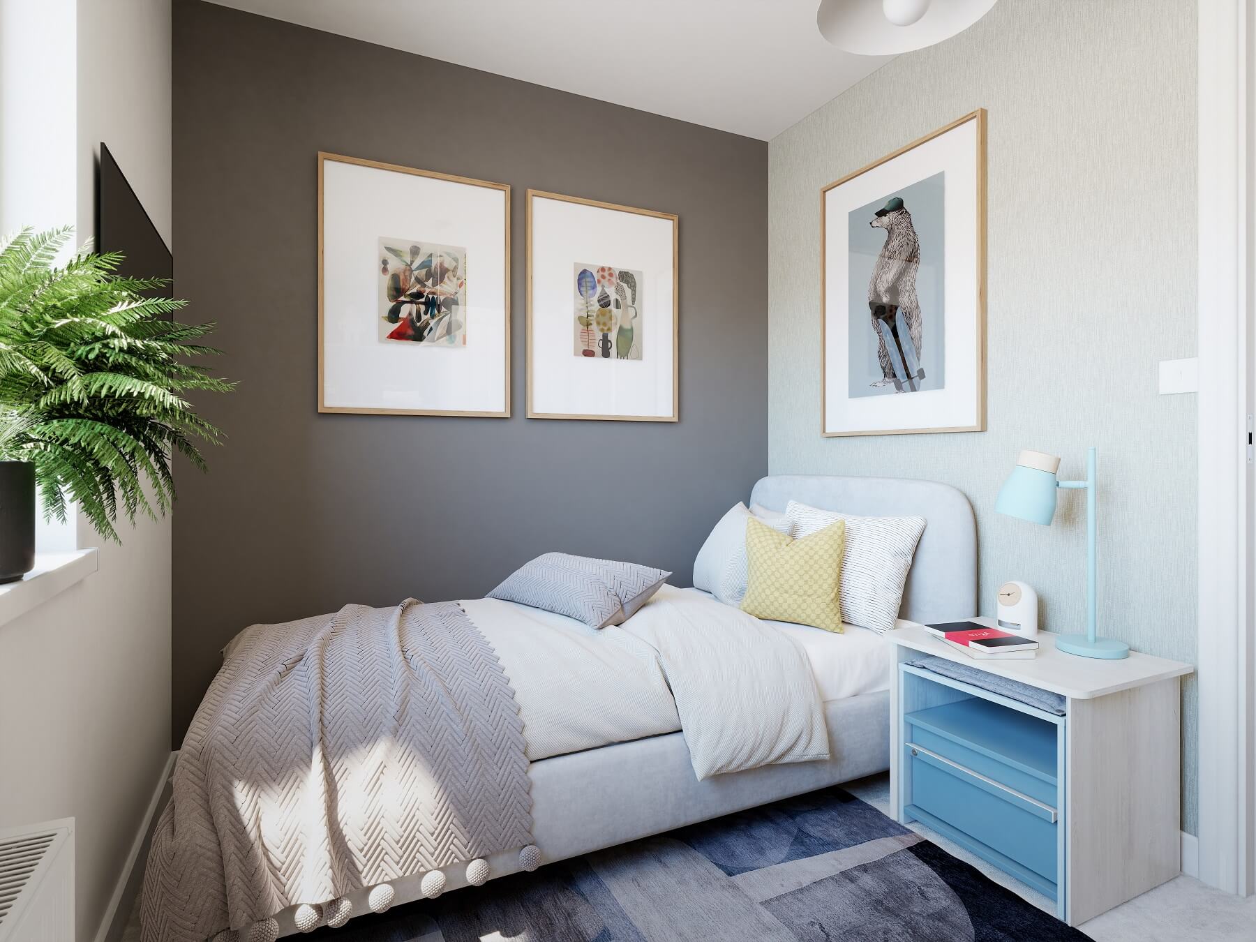 Bedroom 3 would make an ideal guest bedroom