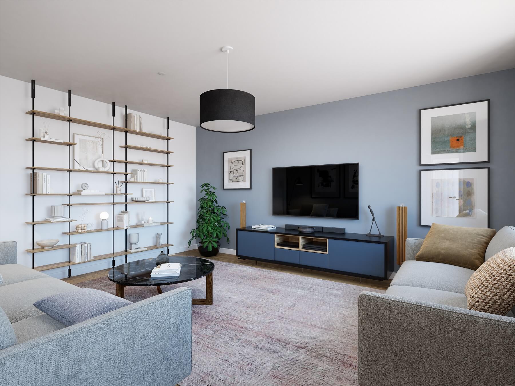 A blank canvas living room to make all yours