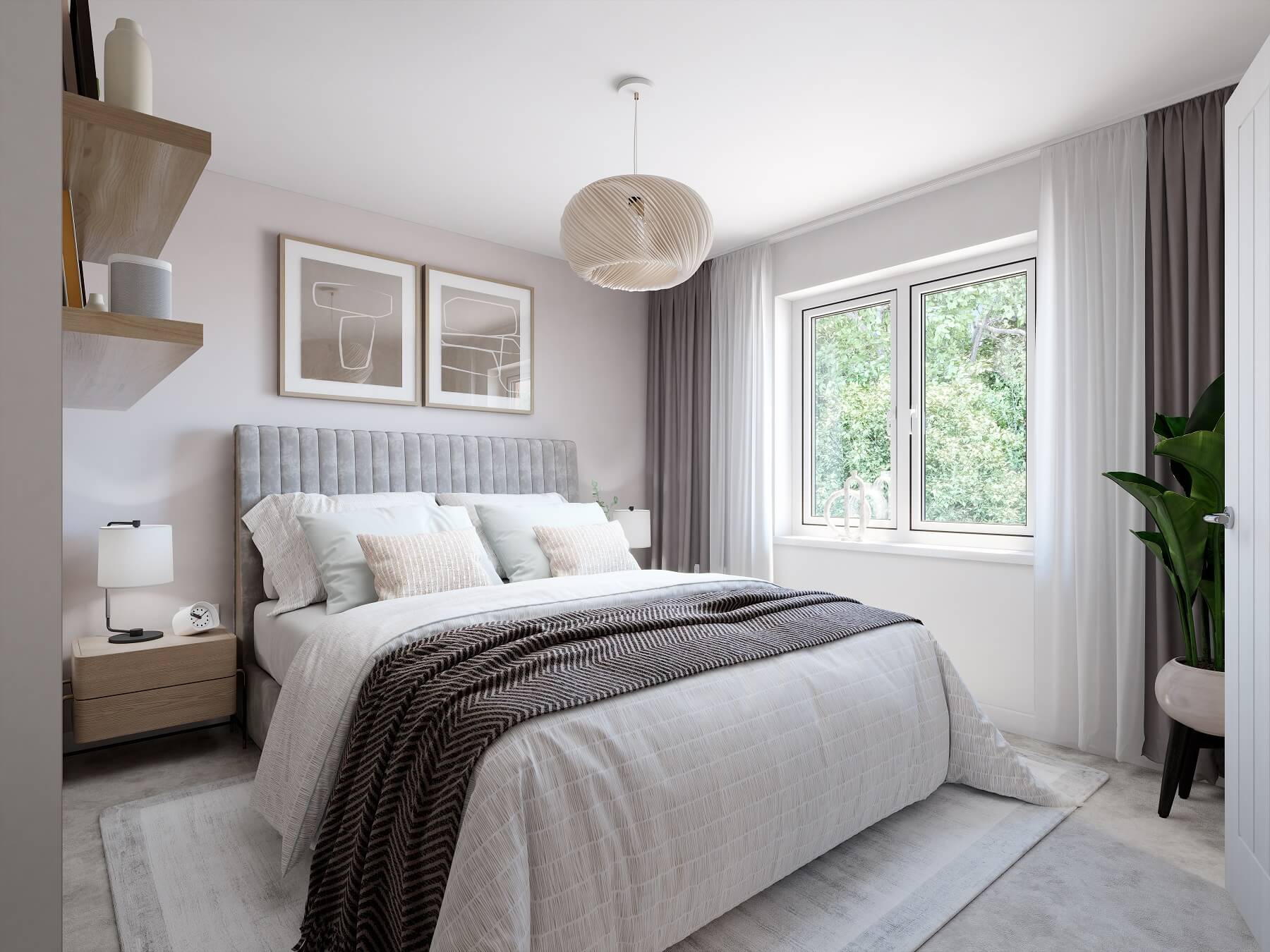 Bedroom 1 is the main bedroom and features an en suite