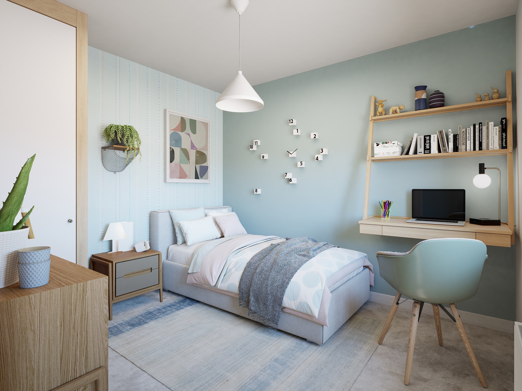 Bedroom 2 is an ideal child's bedroom