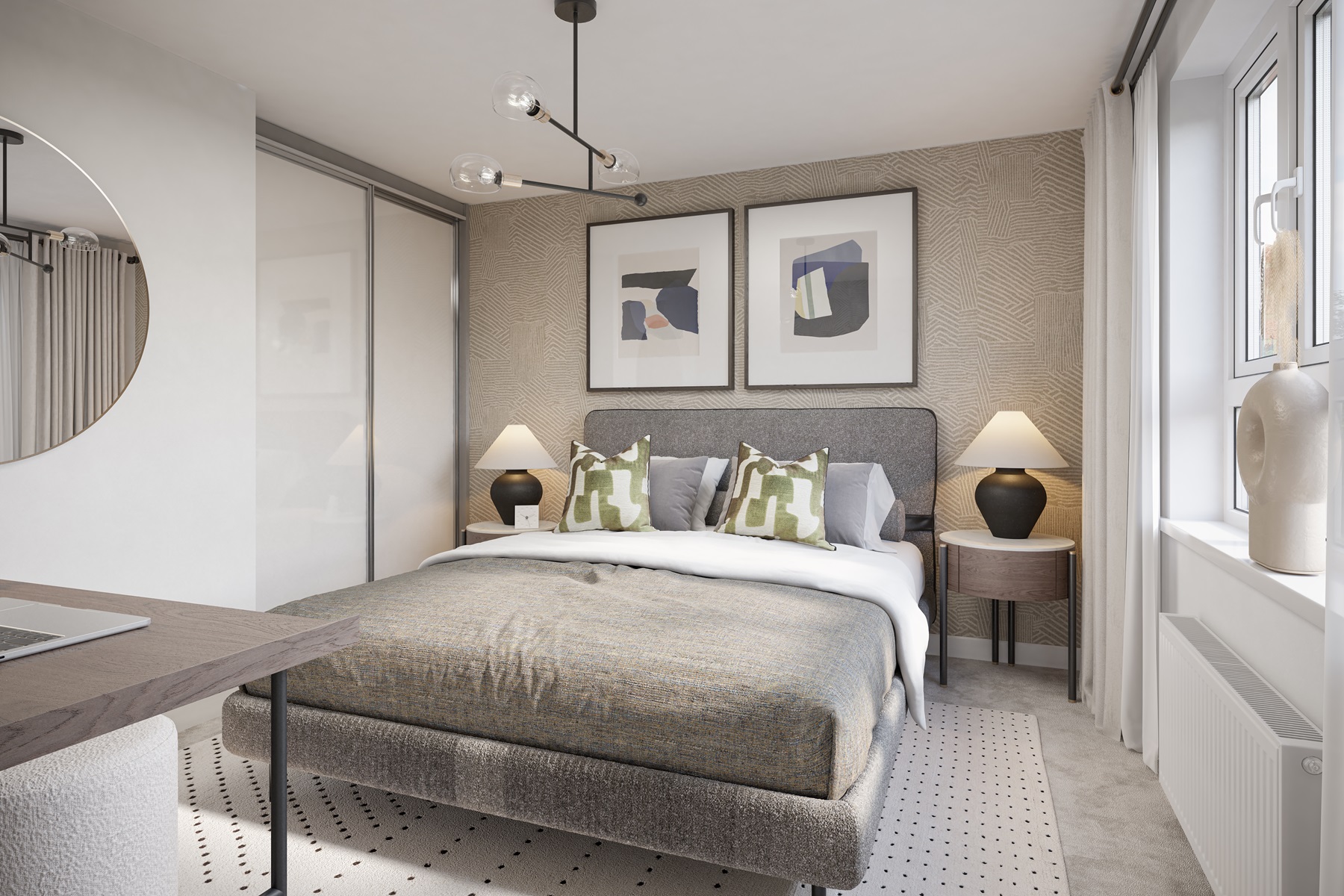 The second bedroom is also a double sized room