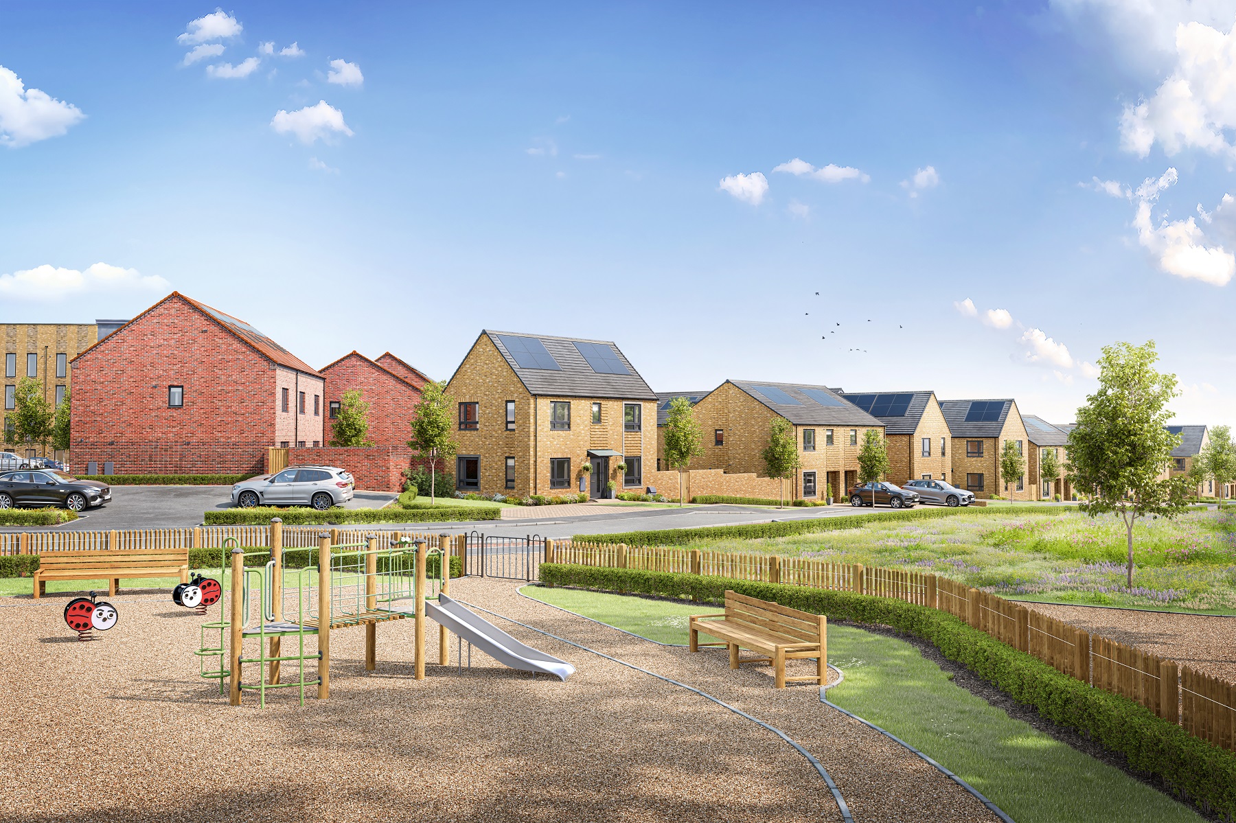 Knights Reach has a selection of apartments and 2, 3 & 4 bed homes