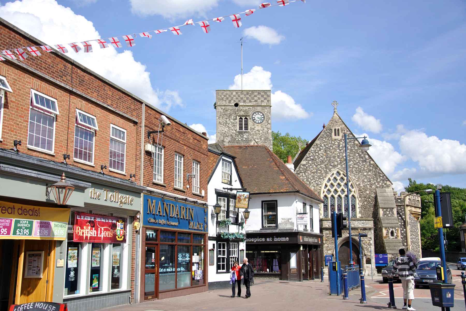 Dartford high street boasts a variety of local shops & restaurants
