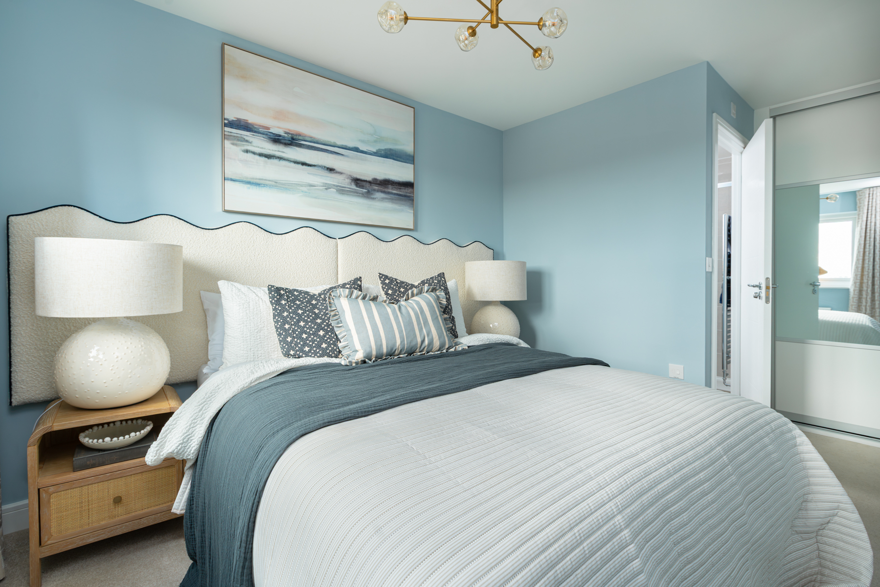 Bedroom 1 offers ample space