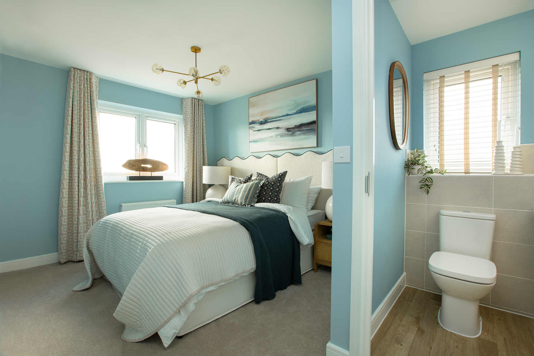 Bedroom 1 benefits from an en suite