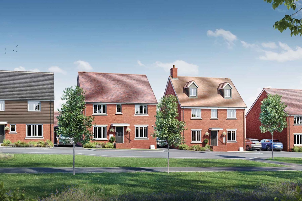 An artists impression of a nearby development