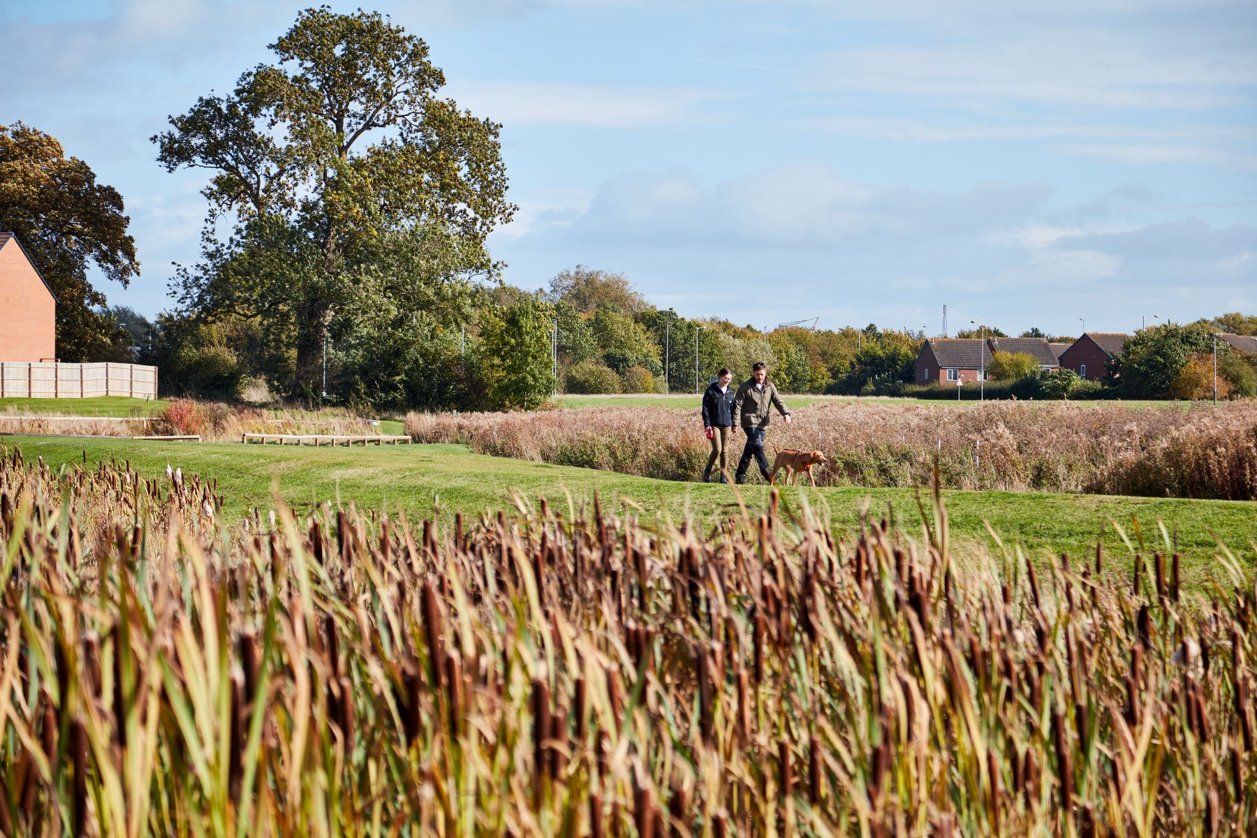 This development offers nearby walking and cycling routes
