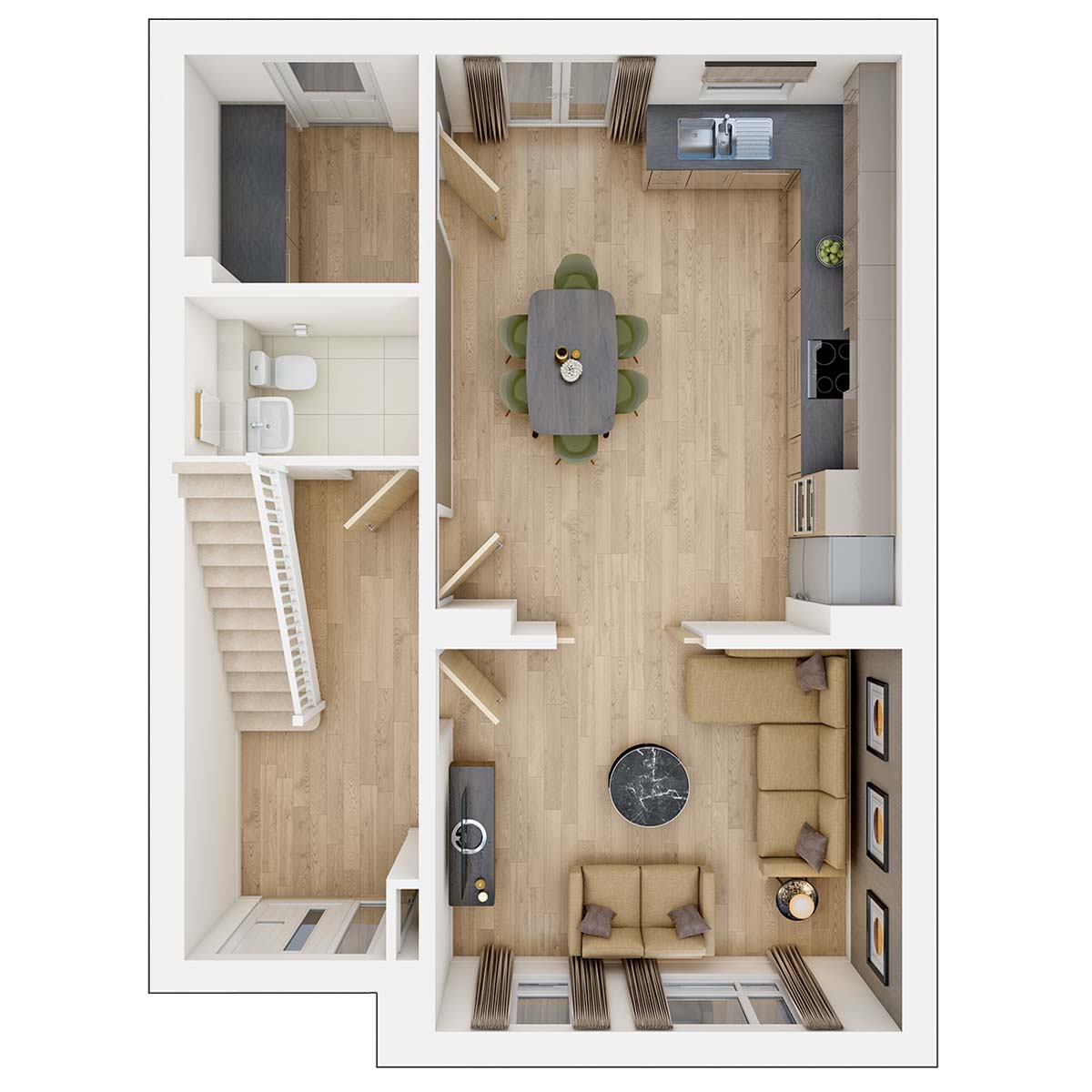 The Bittesford ground floor plan