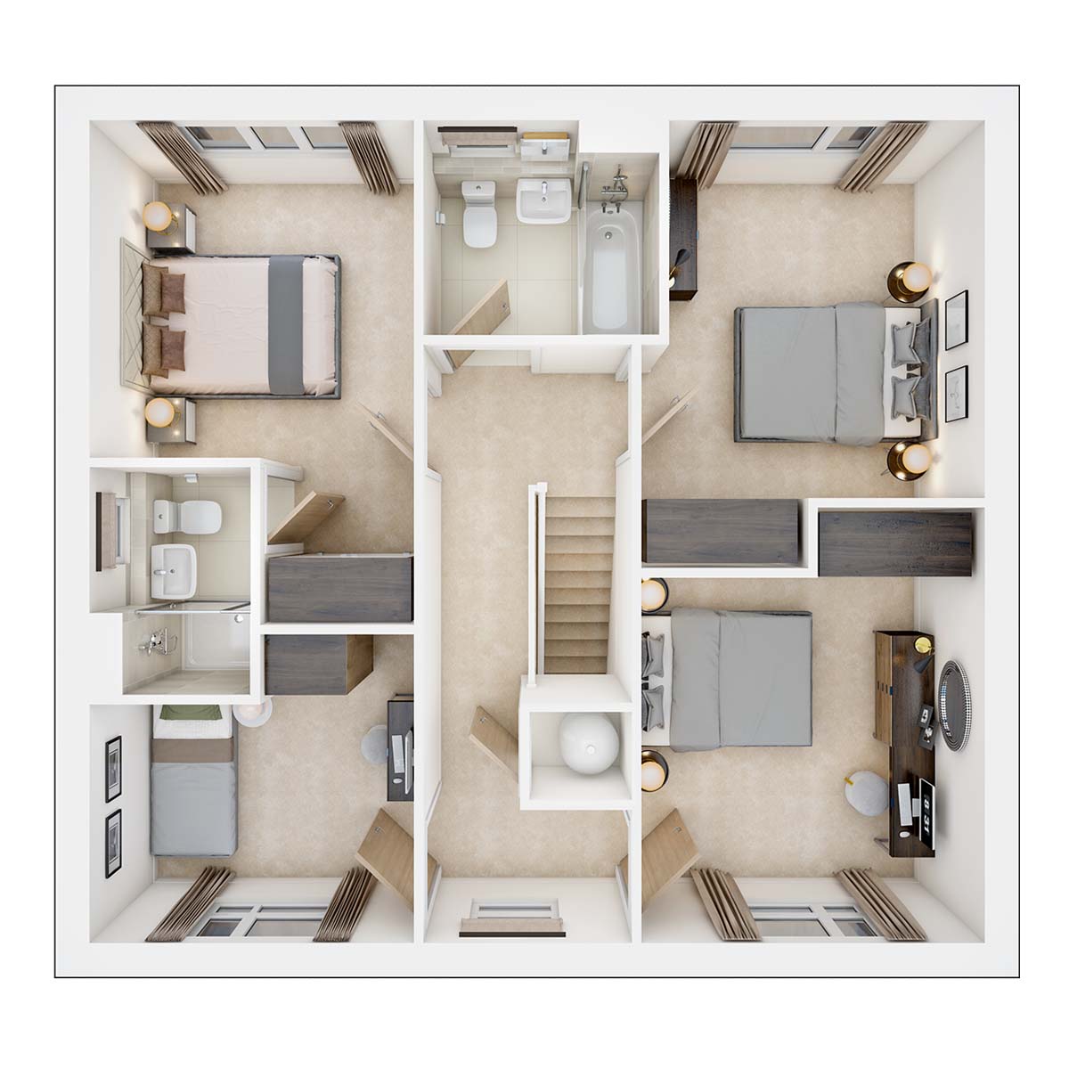 The Rightford first floor plan