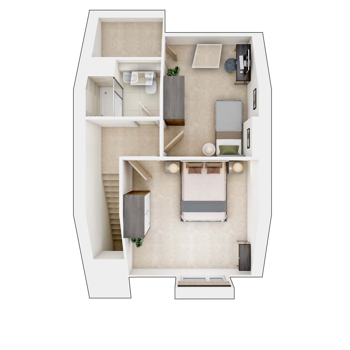 The Trelton second floor plan