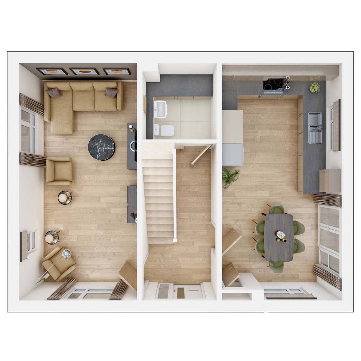 The Plumdale ground floor plan