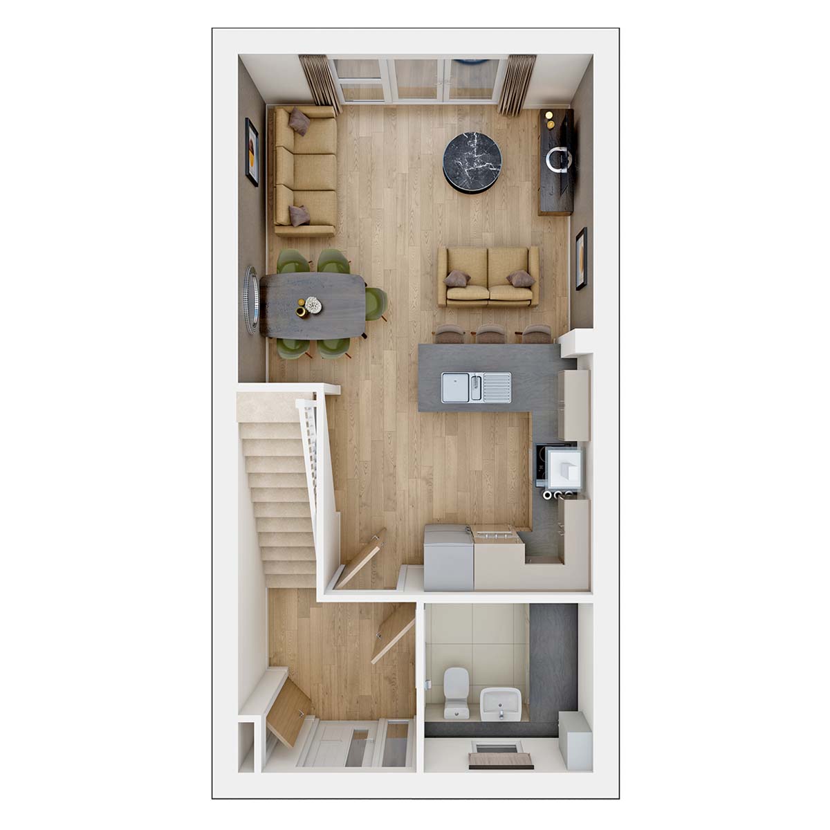 The Harrton ground floor plan
