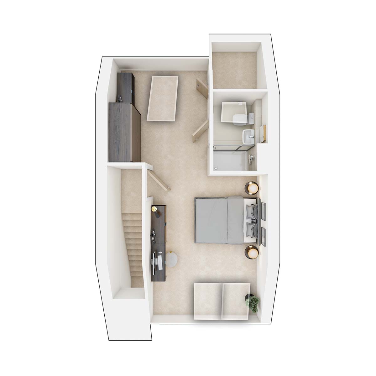 The Harrton second floor plan